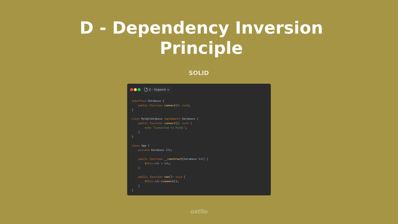 Dependency Inversion Principle in SOLID